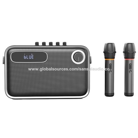 OEM ODM Lecteurs Karaoké en Gros Bluetooth 5.2 avec Deux Micros sans Fil pour Soirées à Domicile