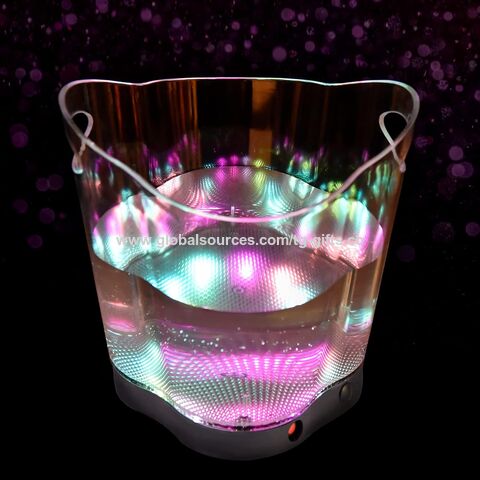 Seau à Glace LED - Seau à Glace Portable à Dégradé de Couleurs 5L, Parfait pour Bar Maison, Bière Fraîche, Champagne et Vin for sale at factory direct price
