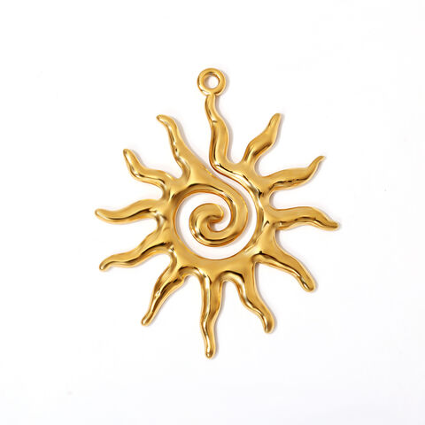 Pingente de sol banhado a ouro 18k de aço inoxidável da moda por atacado para casa e escritório for sale at factory direct price