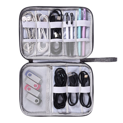 Bolsa organizadora de cables OEM ODM para el hogar, bolsa de almacenamiento de cables de alta calidad para accesorios electrónicos, organizador de cables de viaje for sale at factory direct price