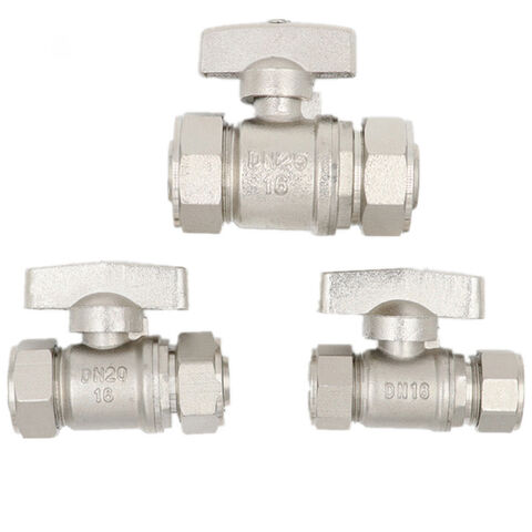 Válvula de Bola de Latón Manual HPb59-1 DN20 para Tubo de Plástico de Aluminio - Válvula de Bola de Latón