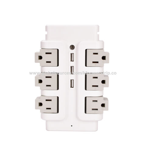 Horizontal Revolving Socket Buy China Wholesale Us Standard 6 Ways Rotating Wall Socket Surge ...