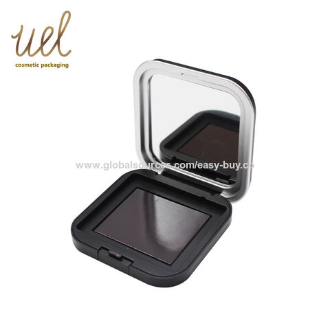 علب باليت فارغة بمرآة مستطيلة، عبوات مخصصة بنافذة شفافة لـ 3 ظلال عيون بـ 3 أوعية for sale at factory direct price