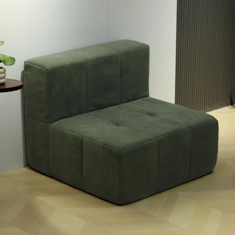 Mobilier de salon moderne en tissu, canapé sectionnel compressé et emballé sous vide pour B2B