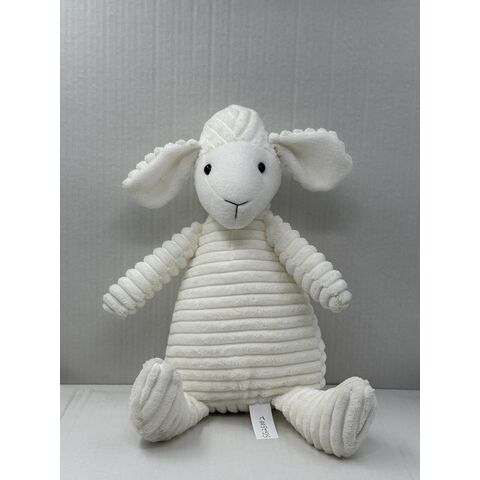 Niedliches Kaninchenspielzeug aus geprägtem PV-Fleece für Geschenke und zum Spielen, Plüschschaf- und Fuchsspielzeug aus Cordstoff für Kindergeschenke