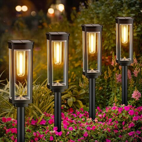 Wasserdichte, helle Solarleuchten für den Außenbereich, 6er-Pack, Solar-Wegeleuchten for sale at factory direct price