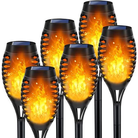 Solarleuchten für den Außenbereich, 6er-Pack Solar-Fackelleuchten mit Flackerflamme for sale at factory direct price