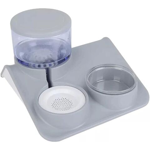Bebedouro Automático para Animais de Estimação, Dispensador de Água de 1,8 Litros com Fonte Dupla, Purificador de Água Potável, Garrafa de Água para Animais de Estimação, Acessórios para Bandejas for sale at factory direct price
