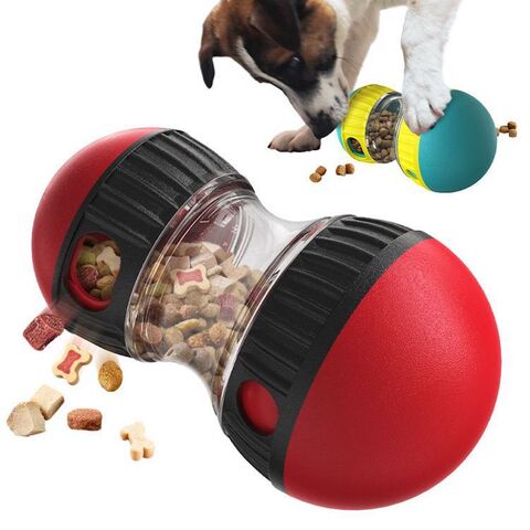 Jouet Puzzle pour Chien, Distributeur de Friandises Réglable, Balle Distributrice de Nourriture, Distributeur Lent Robuste, Jouet d'Entraînement pour Chiots, Enrichissement, Logo Imprimable