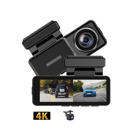 Cámara para Coche 4K 1080P con 2 Lentes, Caja Negra, GPS, WiFi, Monitor de Estacionamiento, Grabación en Bucle, DVR para Coche