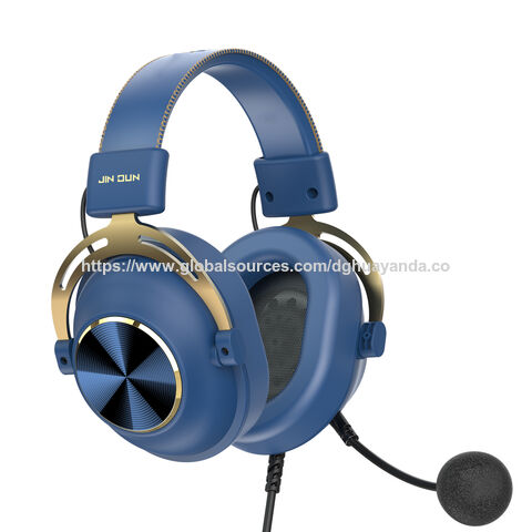 Direkt vom Hersteller: Blaues kabelgebundenes Headset für Gaming, USB-Version für Gamer PC Laptop