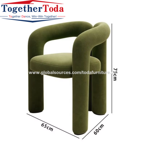 Cadeira de lounge moderna em tecido com design artístico para mobiliário e decoração de sala de estar. for sale at factory direct price