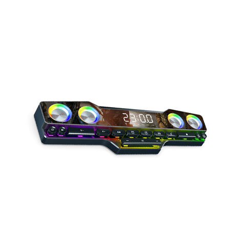 RGB/LED Sound Bar Soundbox Prow bose bluetooth speakers soundlink With ABS Material Loudspeaker+ Mechanical keys for sale at factory direct price