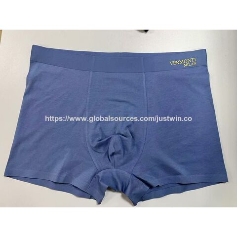 Nouveau caleçon boxer pour homme en coton bambou élasthanne sans couture for sale at factory direct price