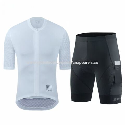 Schnelltrocknendes, atmungsaktives Sommer-Radtrikot- und Hosenset, Kurzarm
