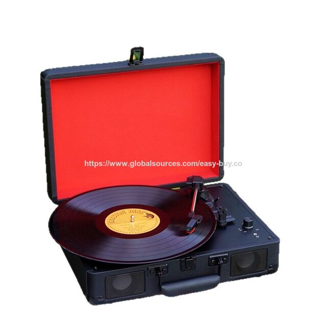 Tocadiscos de vinilo con altavoz Bluetooth para sala de estar, reproductor de discos de vinilo, gramófono, altavoz