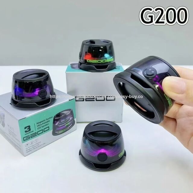 Système audio micro, haut-parleur Bluetooth sans fil G200, audio portable d'extérieur avec mini support magnétique