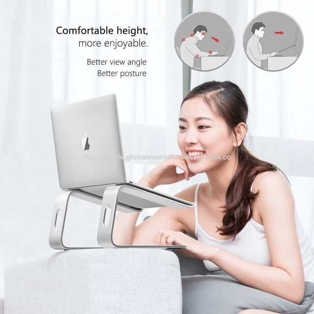 Support/élévateur universel pliable en aluminium, haute stabilité et réglable pour ordinateur portable, pour bureau et domicile - Commande en gros for sale at factory direct price