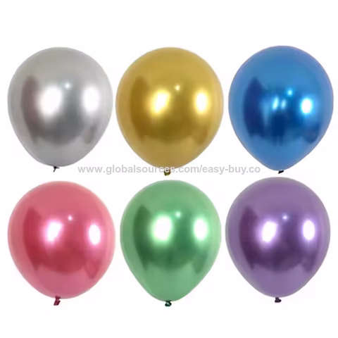 Ballons Latex Noir Or Rose - Ballon Bobo Double Couche Gonflé pour Anniversaire, Baby Shower, Mariage, Fiançailles