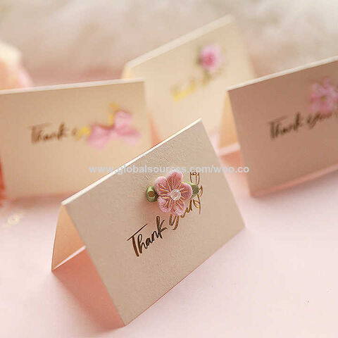 Cartes de vœux en carton blanc, cartes de remerciement simples estampées, cartes cadeaux d'entreprise pour les fêtes, cadeaux créatifs, enveloppes de Noël
