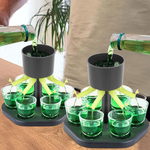 Großhandel 6 Shot Glas Spender und Halter - Spender Benutzerdefiniertes Logo, Schnapsspender Alkohol Spender for sale at factory direct price