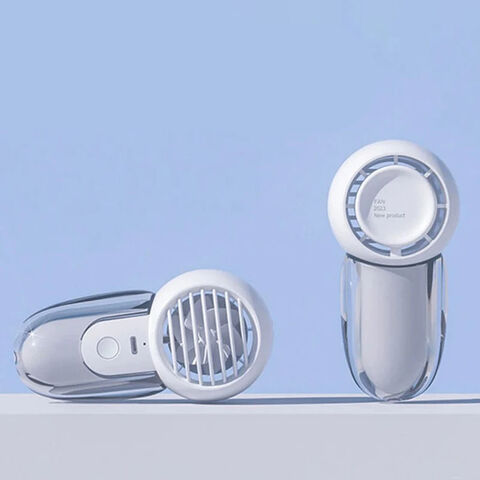 Tragbarer Mini-Handventilator, USB-aufladbar, einzigartiges Turbo-Windhaken-Design, für Auto & Wohnmobil