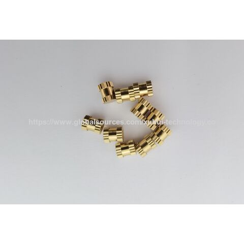 Tuercas de latón de China con moleteado personalizado for sale at factory direct price