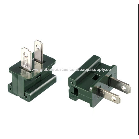 Douille standard américaine pour ampoules de sapin de Noël, série de douilles mâles et femelles à polarité rapide SPT1, SPT2, 8A125 - Connecteurs pour guirlandes lumineuses de Noël en gros for sale at factory direct price