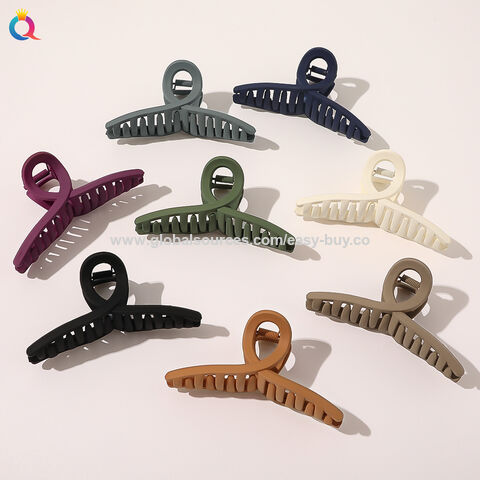 Haarschmuck Matt Haarklammern, einfache große Griffclips, Kreuz-Haarspangen, Spiralhaarklammern, Haifischclips Großhandel
