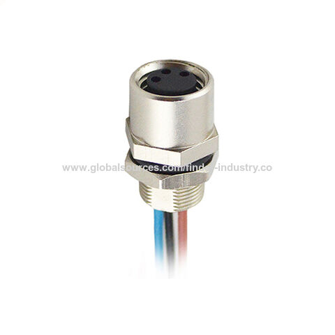 Ip67 Waterproof Back Panel Connector With Wire Nut Brass Nickel-plated ...