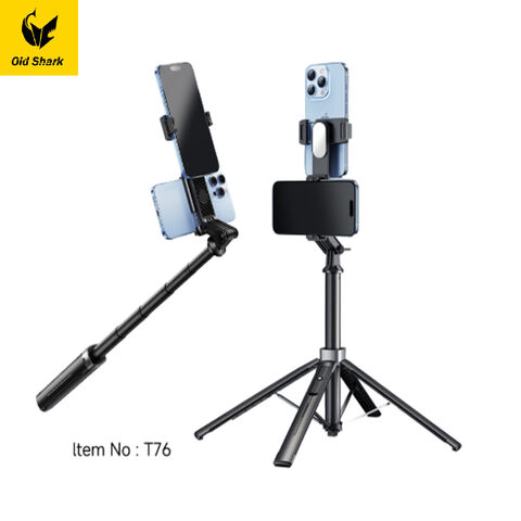 Oldshark Tripod Kamera Ponsel Portabel Profesional Baru untuk Perjalanan, Bluetooth, Teleprompter, Tongkat Selfie for sale at factory direct price