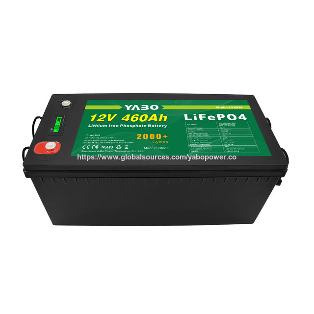 Batería Solar LiFePO4 YABO 12V 460Ah de Alta Eficiencia para Almacenamiento de Energía Doméstica y Sistemas Aislados for sale at factory direct price