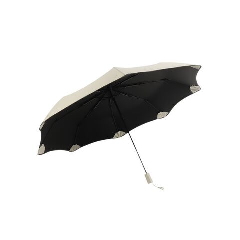 Guarda-chuvas dobráveis manuais com cantos arredondados e design de três dobras. Guarda-chuva refletor criativo. for sale at factory direct price