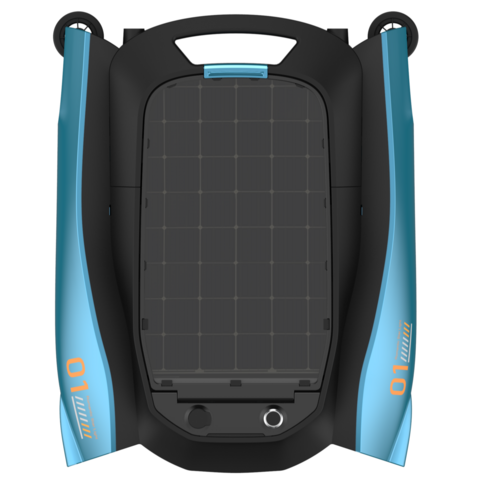 Robô Limpador de Piscina com Painel Solar Ecológico por Atacado com Retorno Automático/Tempo de Execução Ultralongo/Grande Coletor de Pó/Modo de Limpeza Inteligente