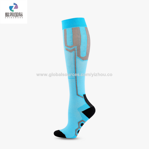 Professionelle, maßgefertigte Kniestrümpfe mit 20-30 mmHg Kompression für Krankenpflege, Nylon, Elasthan, elastische Laufsocken. for sale at factory direct price