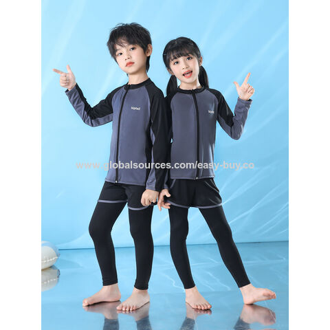 Traje de baño de una pieza para niño, nailon y poliéster, secado rápido
