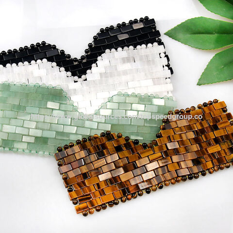 Máscara de Jade para Ojos Tejida a Mano Jade Natural Xiuyan Máscara Facial Máscara de Piedra de Jade SPA Varios Juegos de Piedras Naturales