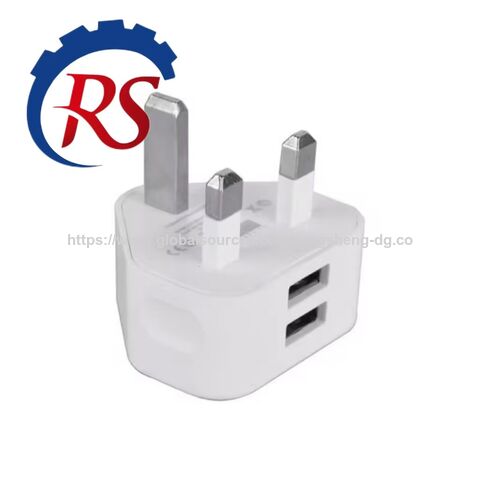 Cargador Rápido de Dos Puertos 5V2A de Calidad Superior para Teléfono, Adaptador de Corriente LED de Carga Rápida