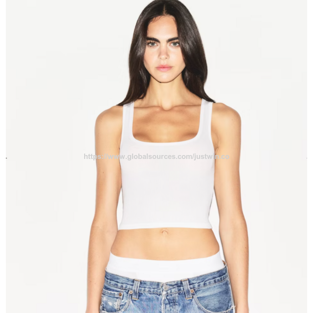 Fabrikpreis Baumwollripp Damen T-Shirt Tank Top 3er-Pack