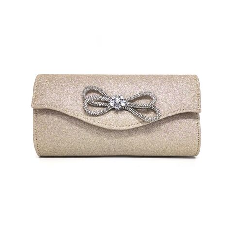 New women's Clutch bags Diamond-encrusted bow evening bag for sale at factory direct price