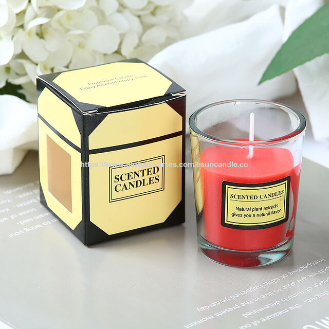 Vela de Cuarzo Rosa con Aroma a Champán Rosado - Velas de Cera de Soja Natural para Aromaterapia for sale at factory direct price