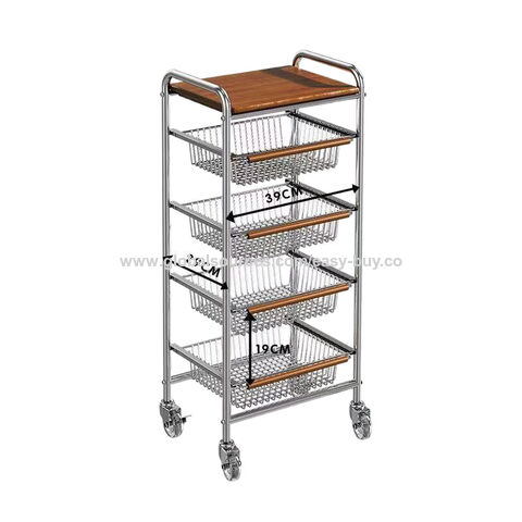 Bücherregal Trolley-Aufbewahrung Bodenstehendes mehrschichtiges Aufbewahrungsregal Badezimmer-Rollwagen for sale at factory direct price