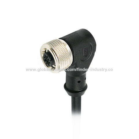 Cabo blindado M12 3 pinos 4 pinos 5 polos 8 polos 12 pinos fêmea angular moldado cabo push-pull conector M12 PVC PUR personalizável câmera vídeo for sale at factory direct price