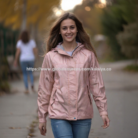 Veste Femme Rose en Simili Cuir PU Souple et Fine 2026, Coupe-Vent Printemps Femme