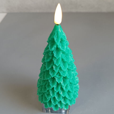 Vela electrónica LED de árbol de Navidad 3D OEM con relieve y cambio de color - Diseño personalizado para mayoristas for sale at factory direct price