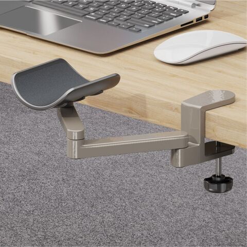 Support de bras en alliage d'aluminium, tapis de souris ergonomique, support de main, repose-bras, support de bras, support de bras, extension de bureau, repose-coude