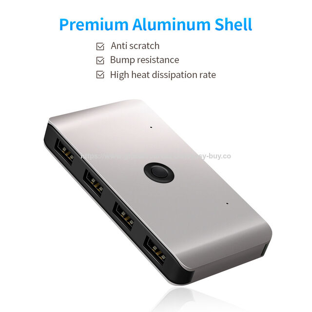 USB 3.0 & USB-C Port-Replikator mit Gigabit-Ethernet und 4 Ports, Aluminium-Hub für MacBook, CE FCC zertifiziert