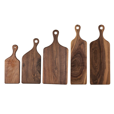 Planche à découper en bois de noyer noir en gros pour fruits, pain, steak et autres aliments