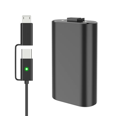 Paket Baterai Isi Ulang Pengisian Cepat untuk Kontroler X-box Series X|S/X-box One dengan Kabel Pengisian USB C dan Micro USB 1.5M