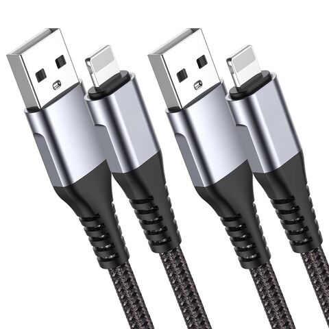 Cable de Carga Rápida PD Lightning a USB para iPhone/iPad con Trenzado de Nylon